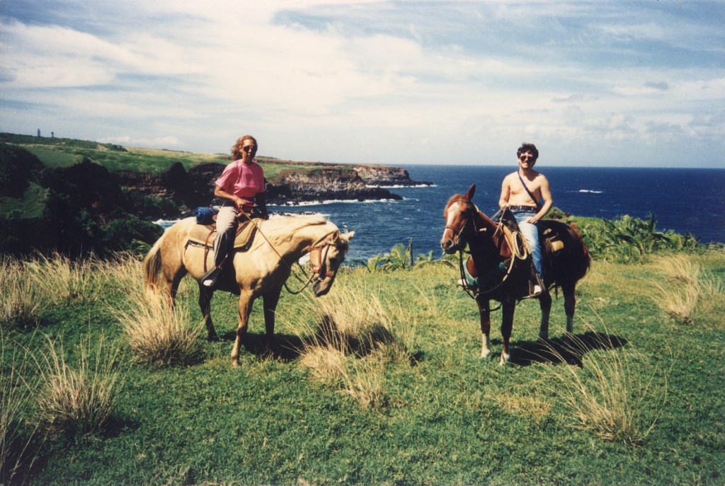 1990 Hawaii horseback riding